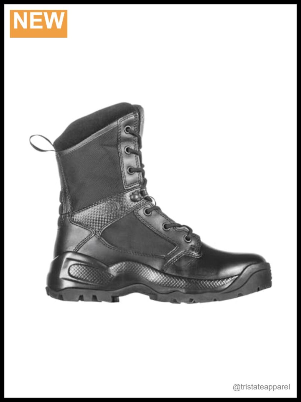 5.11 Tactical Women's ATAC 2.0 8-Inch Side Zip Work Boot, Leather & Nylon